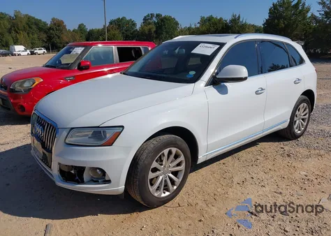 2016 Audi Q5 2.0T Premium z USA, uszkodzony, nr VIN WA1L2AFP7GA116926